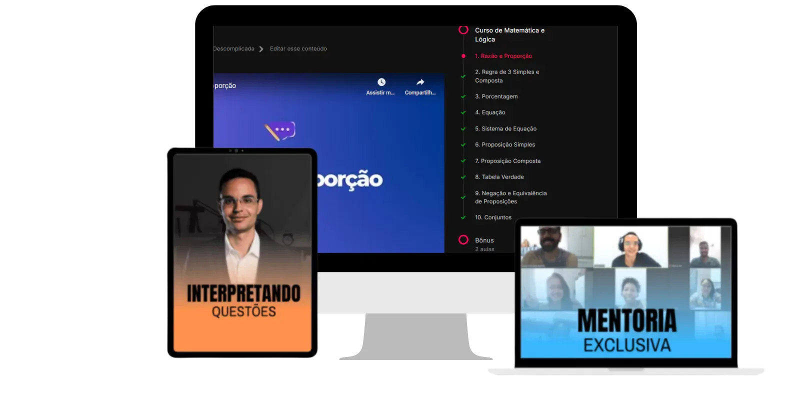 Mockup do curso
